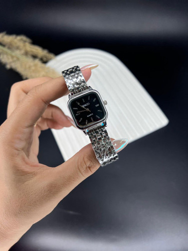 ساعت دخترانه Fencci مربعی بند استیل رنگ مشکی