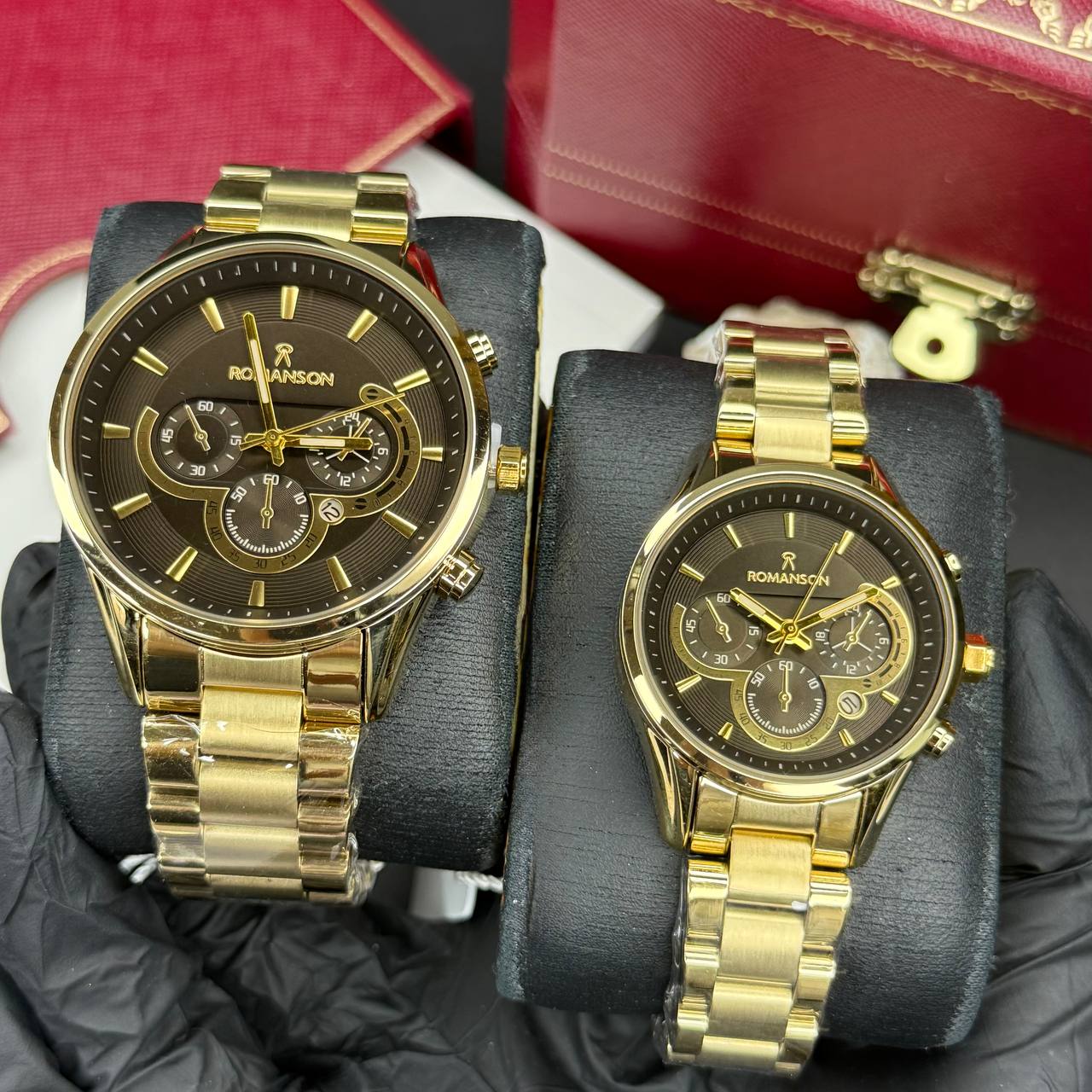 ساعت ست مارک Romanson -طرح کرنو فول استیل-ضدآب استخری