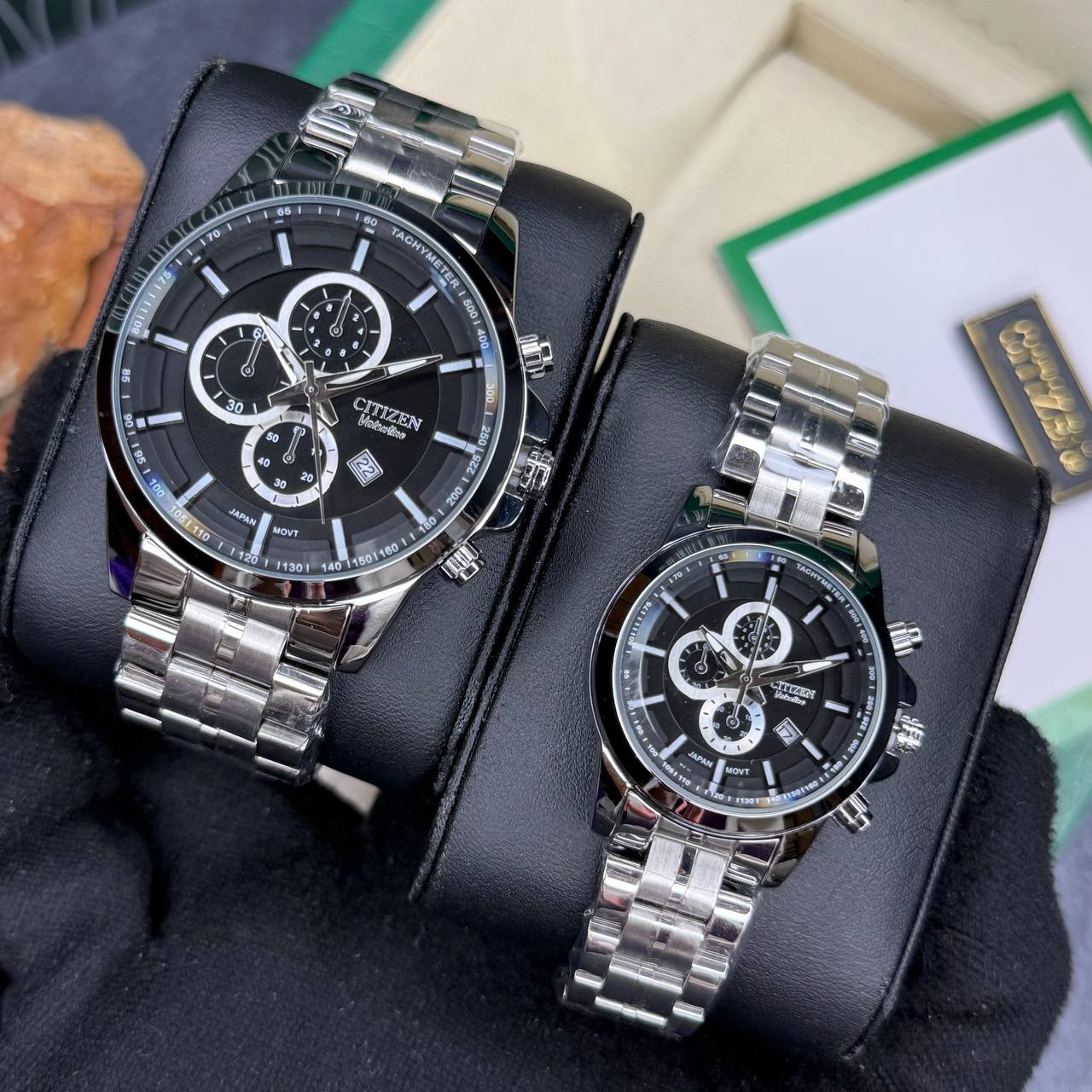 ساعت ست مارک Citizen -طرح کرنو فول استیل-ضدآب استخری