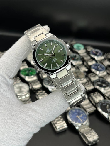 ساعت مردانه Casio ادیفایس مدل کلاسیک-ضدآب صفحه سبز