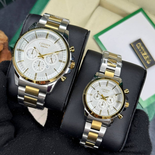 ساعت ست مارک Citizen -طرح کرنو فول استیل-ضدآب استخری