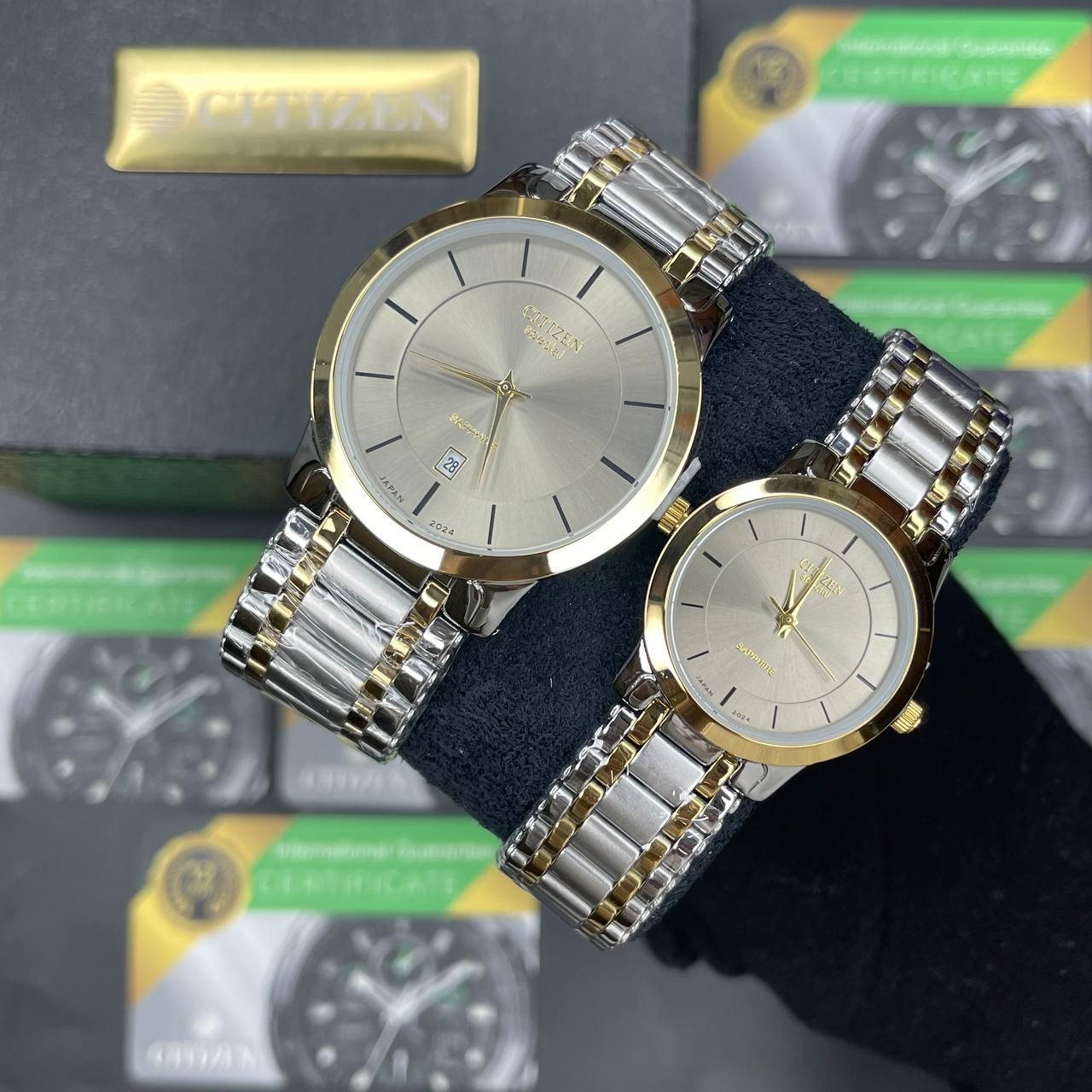 ساعت ست مارک Citizen -طرح کلاسیک فول استیل-ضدآب