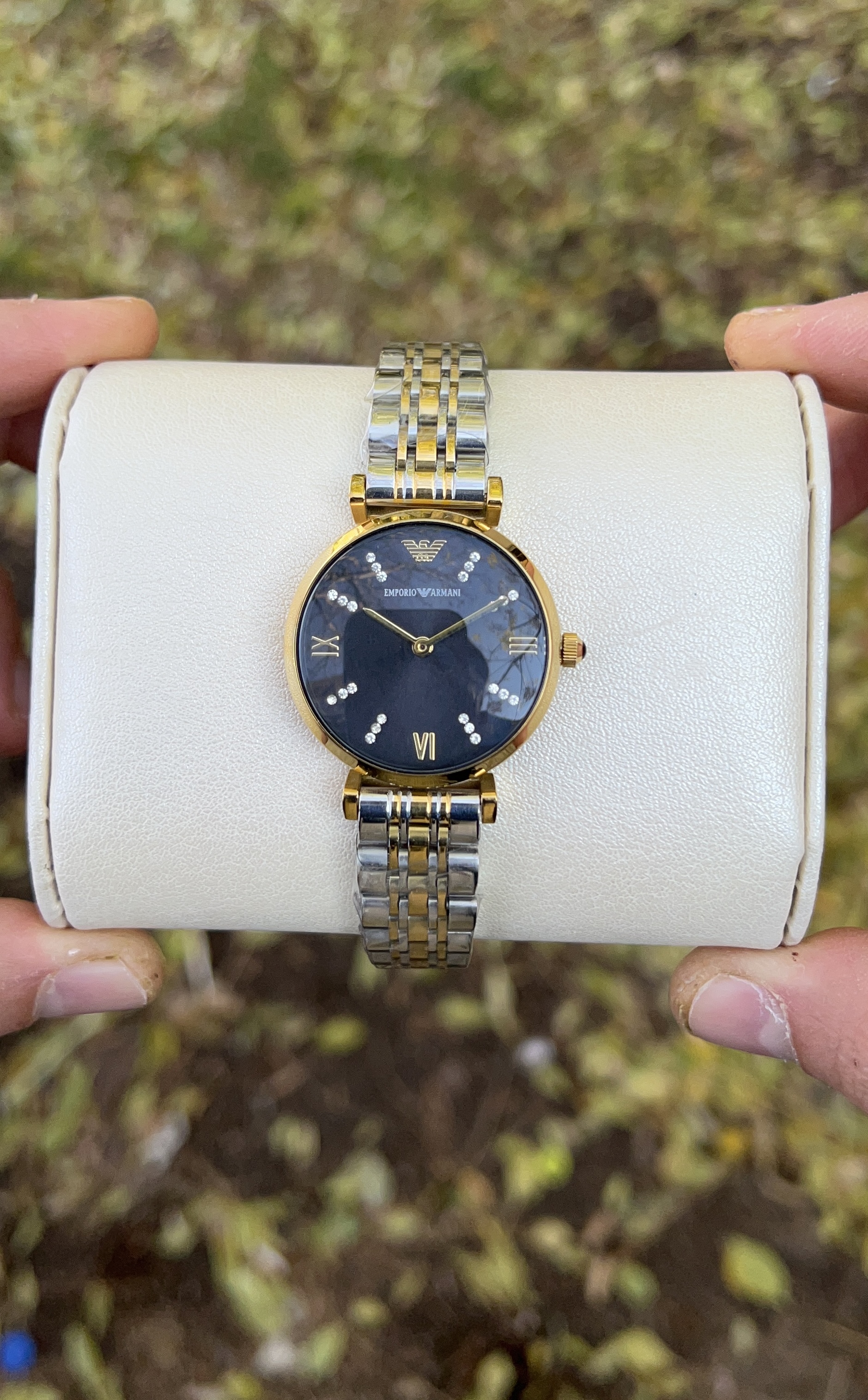 ساعت زنانه Emporio Armani مدل دایره بند استیل _رنگ ثابت