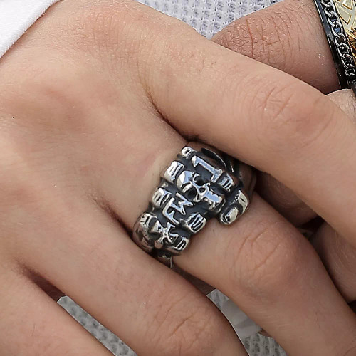 انگشتر استیل مردانه طرح باشگاه موتورسواری