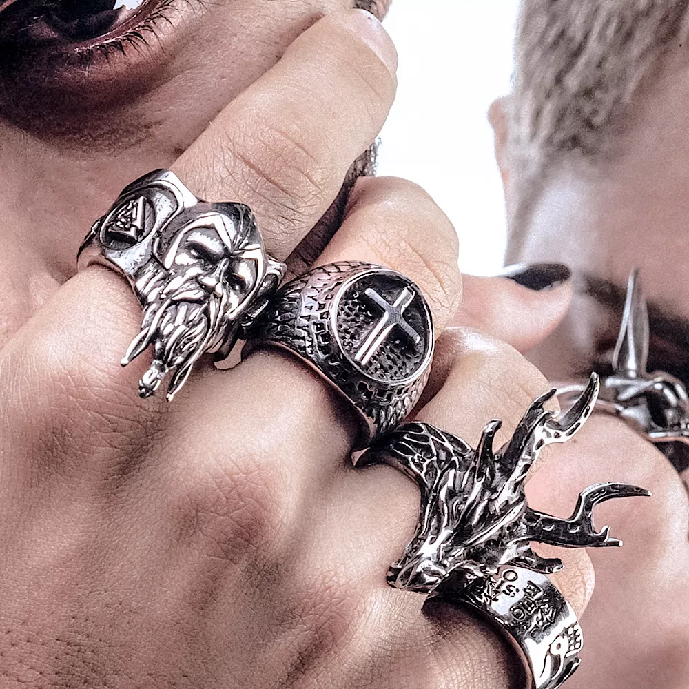 انگشتر استیل مردانه طرح صلیب