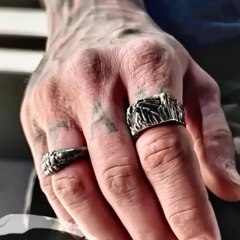 انگشتر استیل مردانه طرح کوهستان